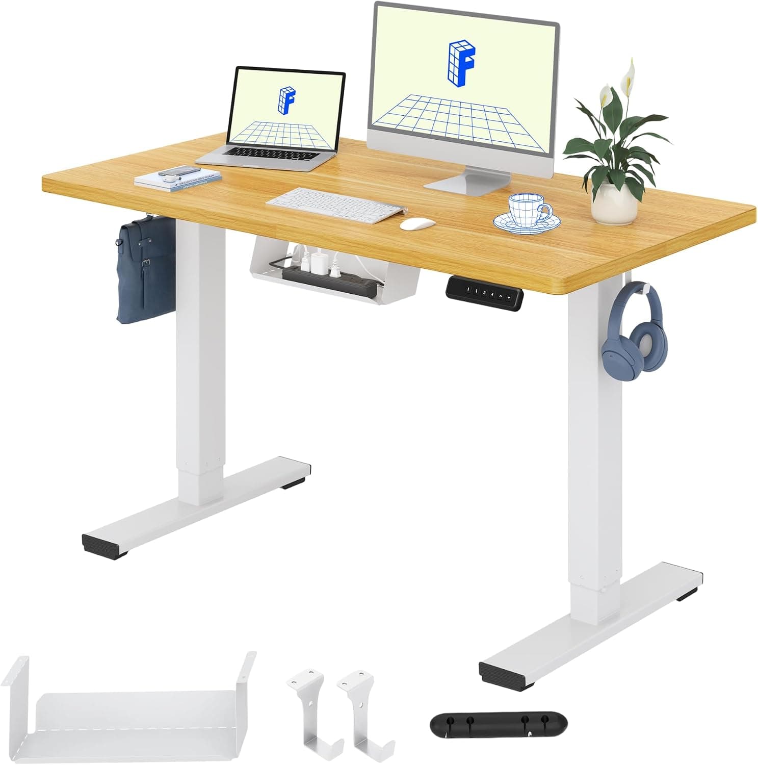 FlexiSpot Bureau Électrique Réglable 120×60cm